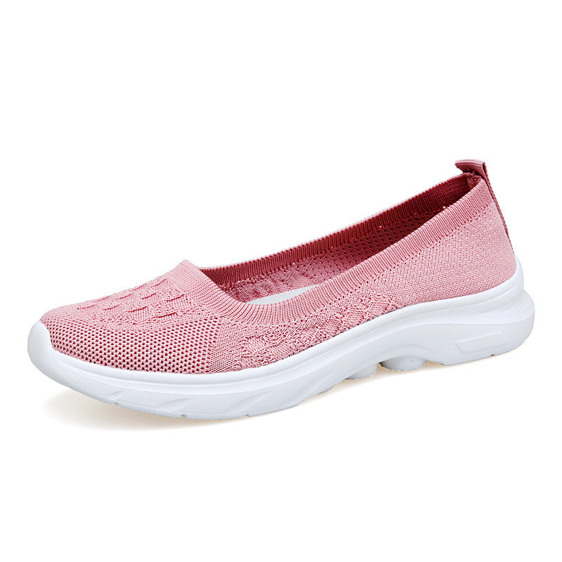 Damen nan Hybrid-Ballerina-Sneaker mit nahtlosem Strickobermaterial, ergonomischem Komfortfußbett und griffiger Laufsohle Echo Archiv