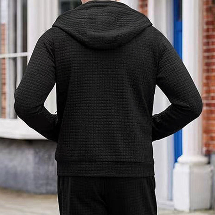 Herren stylische Jacke mit strukturiertem Design und praktischem Reißverschluss Echoarchiv