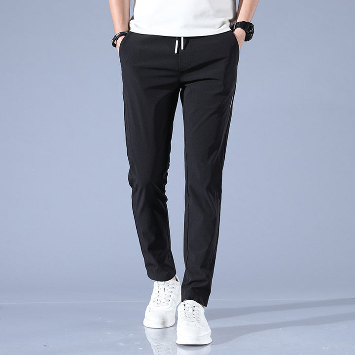 Herren sportliche Sweatpants mit verstellbarem Kordelzug und seitlichen Reißverschlusstaschen Echoarchiv