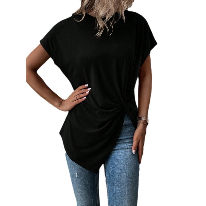 Damen Oversize T-Shirt mit Knoten-Detail Echo Archiv
