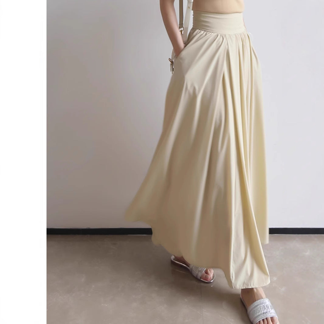 Damen Eleganter Maxi-Rock mit fließendem Schnitt Echoarchiv