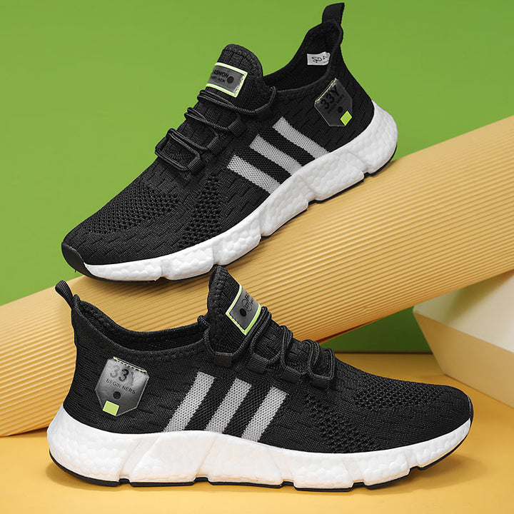 Herren Atmungsaktive Strick-Sneaker mit dämpfender Schaumsohle und Stretch-Fersenlasche Echoarchiv