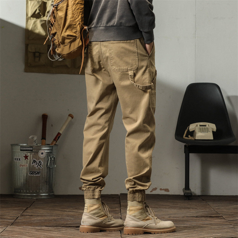 Herren modische Utility-Hosen mit elastischem Bund und praktischen Taschen Echoarchiv