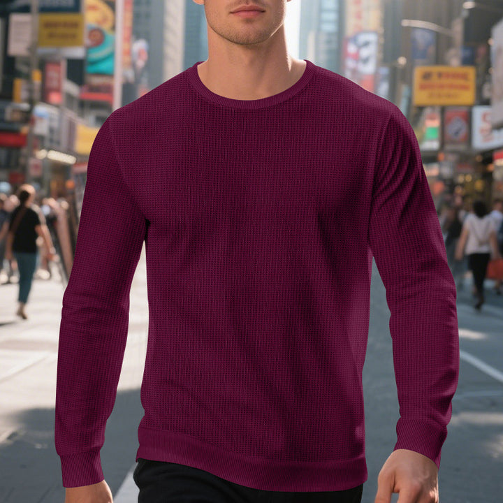 Herren hochwertiger Langarmpullover Echoarchiv