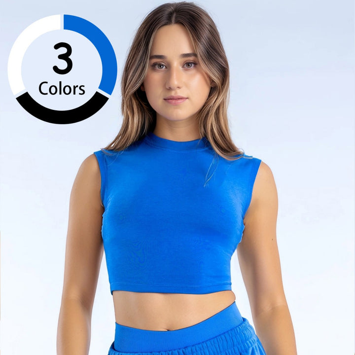 Damen Sportliches Crop-Top Echo Archiv