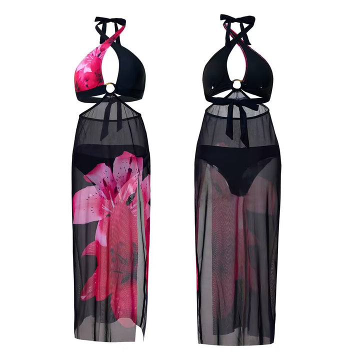 Damen Bikiniset mit transparentem Cover-Up Echo Archiv