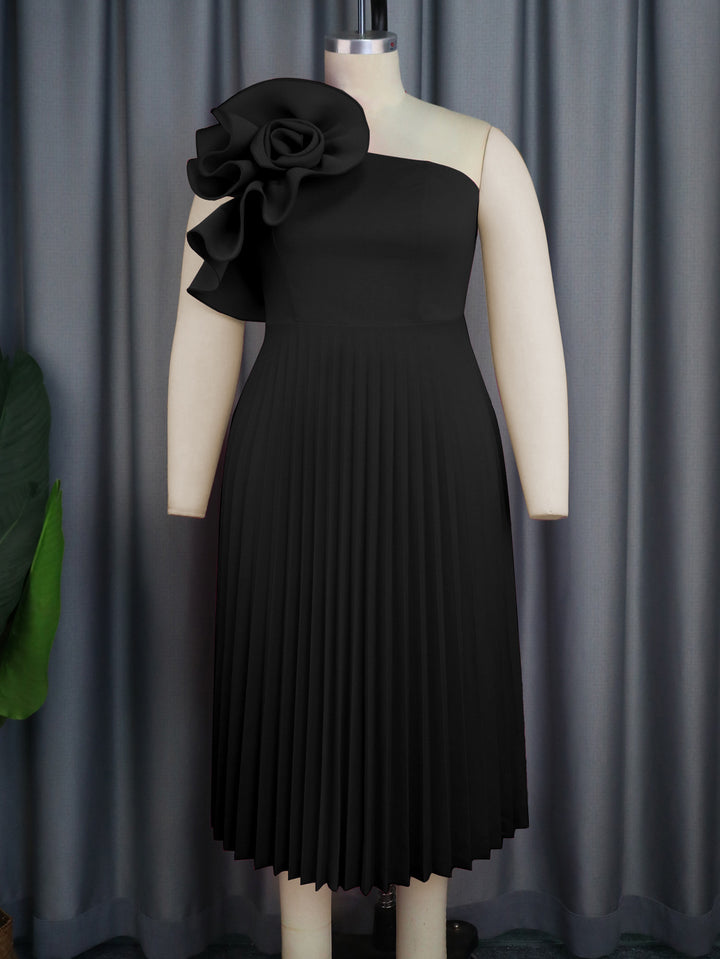 Damen elegantes Cocktailkleid mit voluminöser Blütenapplikation Echo Archiv