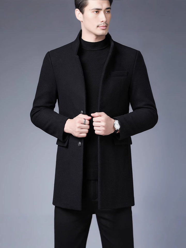 Herren eleganter Wollmantel Echoarchiv