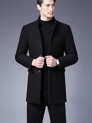 Herren eleganter Wollmantel Echoarchiv