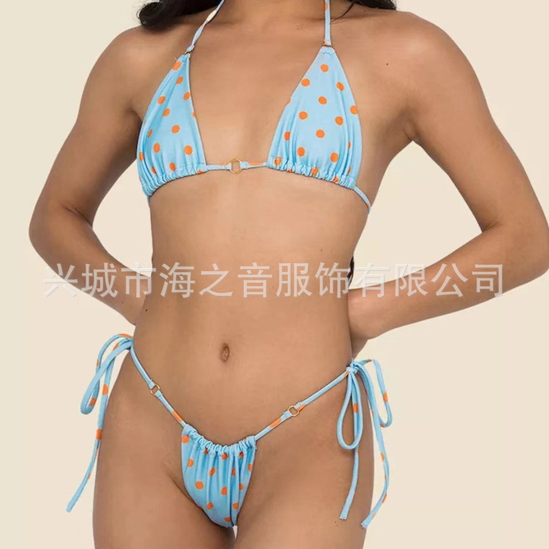 Damen Triangel-Bikini mit verspieltem Punkten-Design Echo Archiv