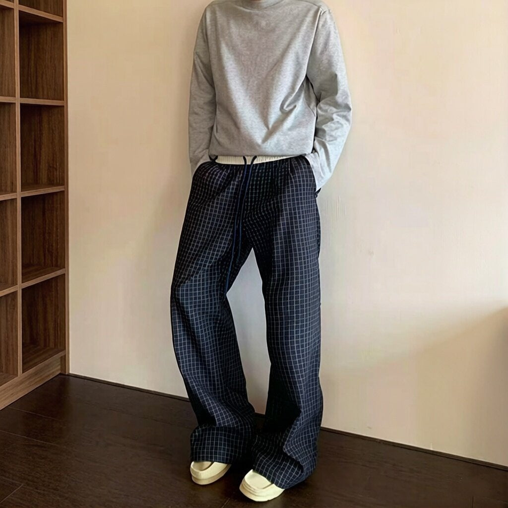 Herren Lässige Check-Hose Echoarchiv