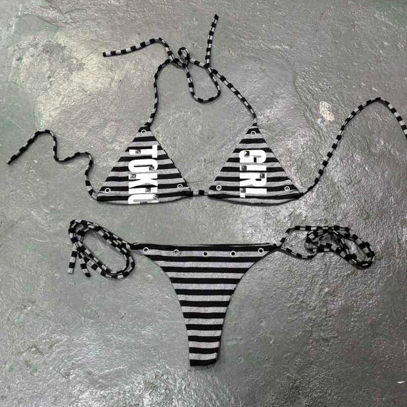 Damen Bikini-Set mit ausgefallenen Details und einzigartigen Akzenten Echo Archiv