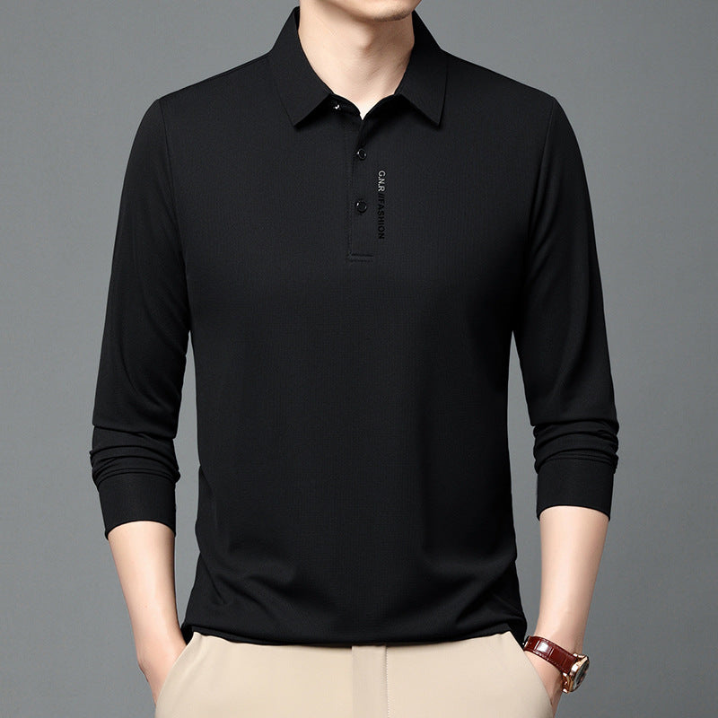 Herren modisches Langarm Poloshirt mit atmungsaktiven Eigenschaften Echoarchiv