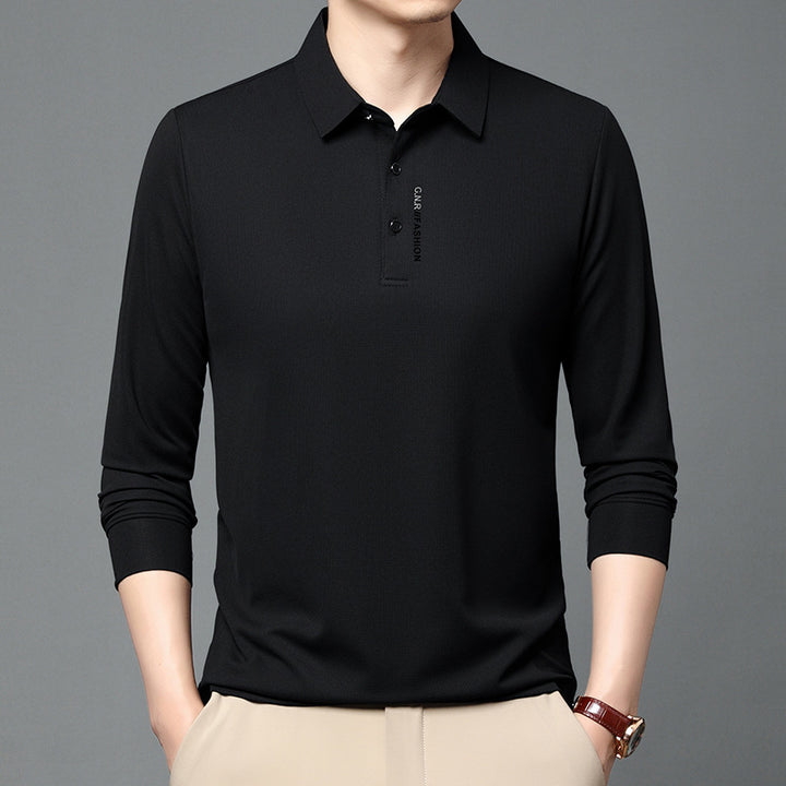 Herren modisches Langarm Poloshirt mit atmungsaktiven Eigenschaften Echoarchiv
