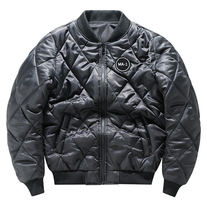 Herren Sportliche Bomberjacke mit Stickerei Echo Archiv
