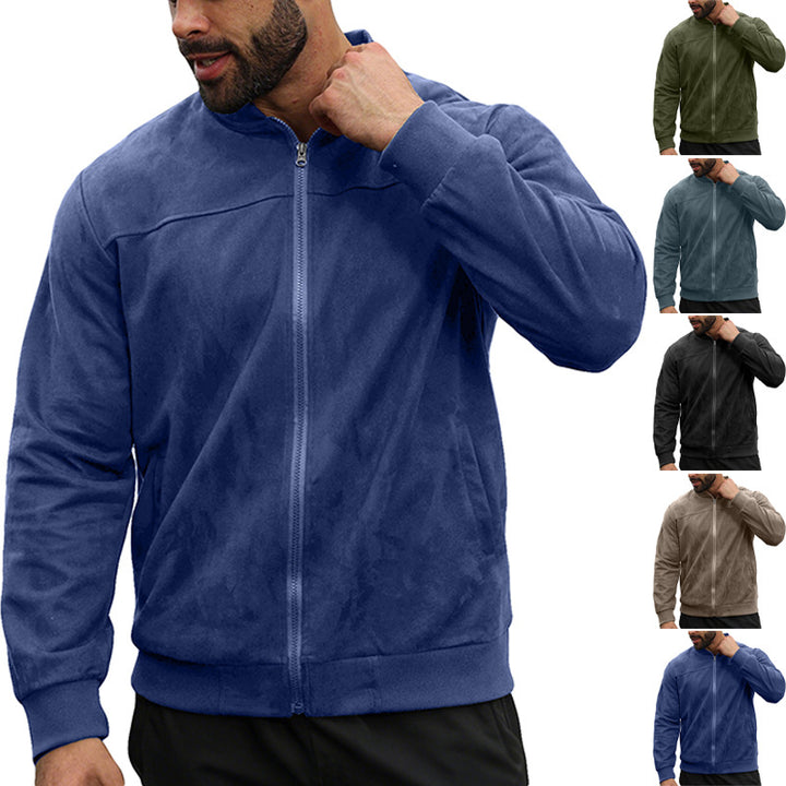 Herren modische Bomberjacke mit angenehmer Innenfütterung und elastischen Bündchen Echoarchiv