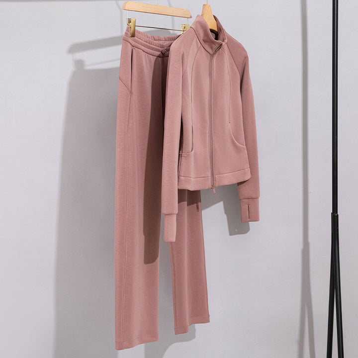 Damen Performance-Trainingsjacke mit Stehkragen und Daumenloch Echoarchiv