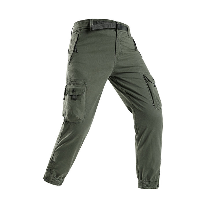 Herren technische Utility-Cargohose mit integriertem Webgürtel, Reißverschlusstaschen und verstellbaren Beinabschlüssen Echo Archiv