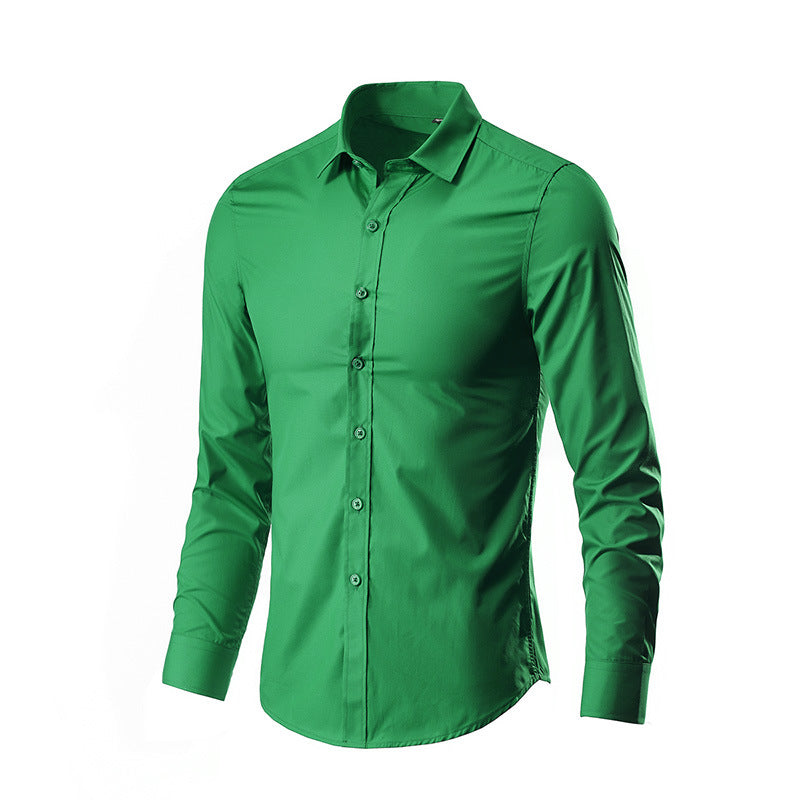 Herren nan Slim-Fit Businesshemd aus Stretch-Baumwollmix mit Kentkragen Echo Archiv