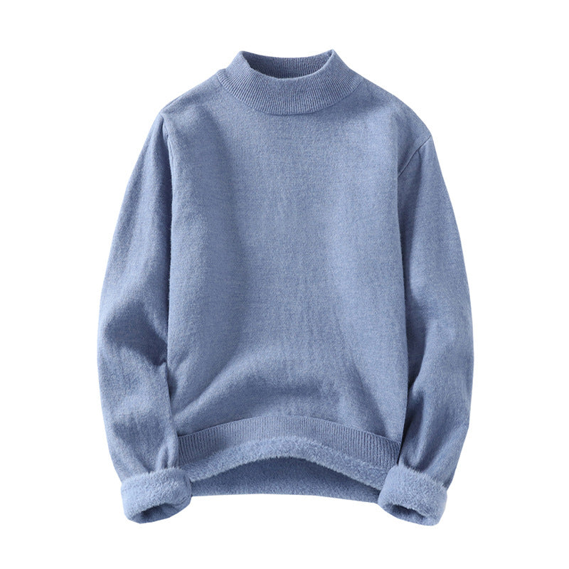 Damen Feinstrick-Mockneck-Pullover mit wärmendem Fleece-Innenfutter und umgeschlagenen Teddy-Bündchen Echo Archiv