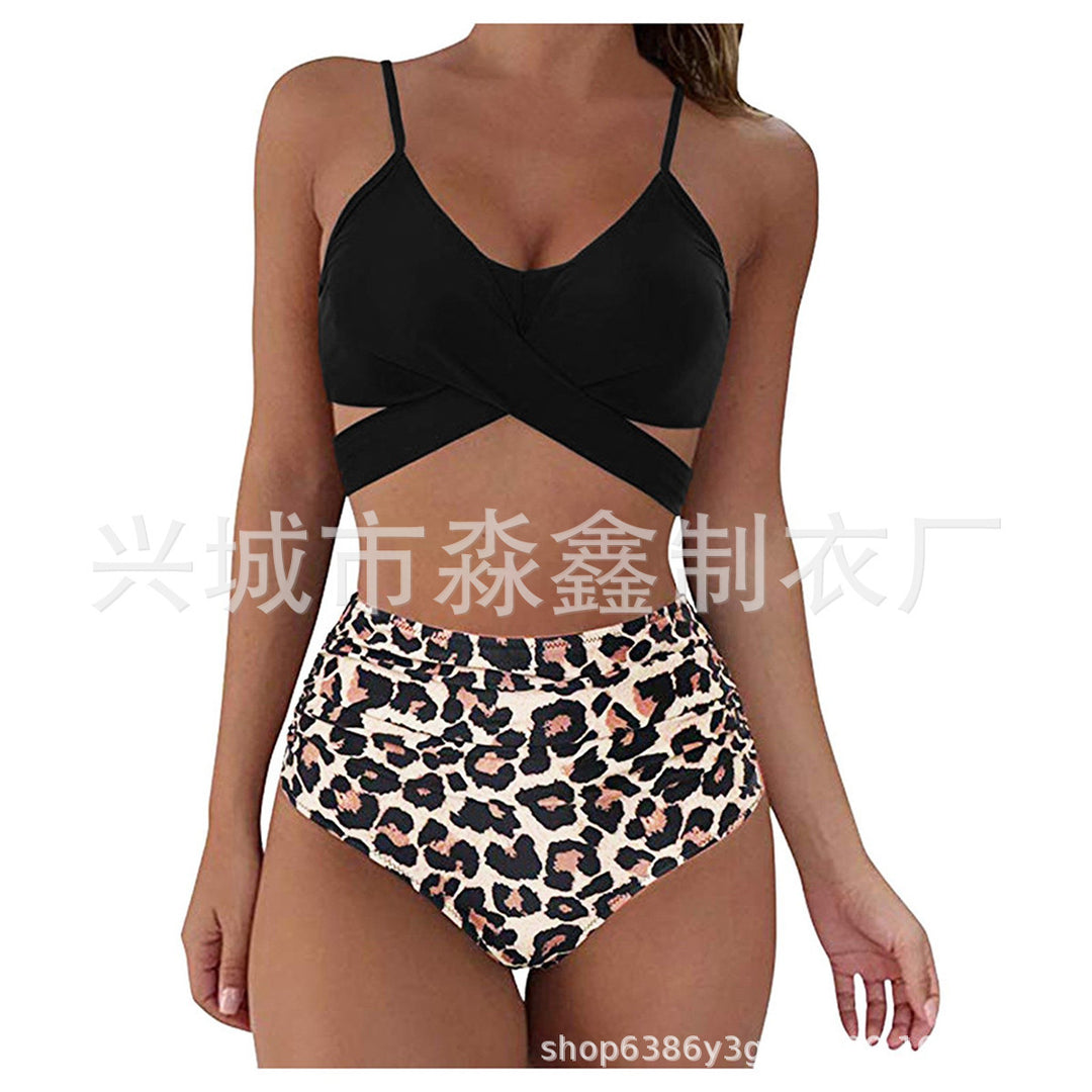 Damen Crop-Top Bikini-Set mit geflochtenem Design Echo Archiv