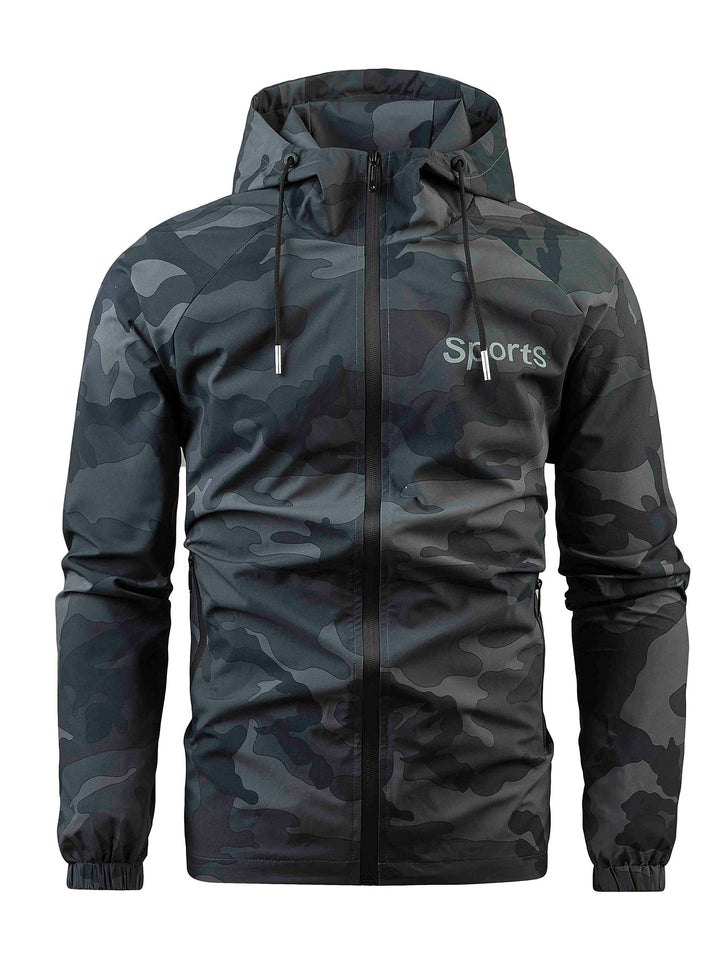 Herren Sportliche Camo-Funktionsjacke Echo Archiv