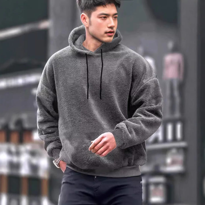 Herren Kapuzenpullover aus weichem Fleece mit Kängurutasche Echoarchiv