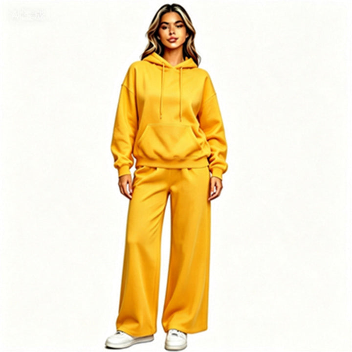 Damen Bequemer Oversized Hoodie mit weiten Jogginghosen Echoarchiv