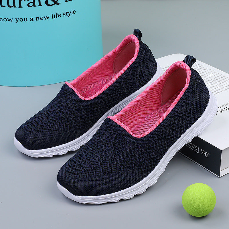 Damen nan leichter gestrickter Schlupfsneaker mit Glitzerfäden, elastischem Einstieg und flexibler Leichtsohle Echo Archiv