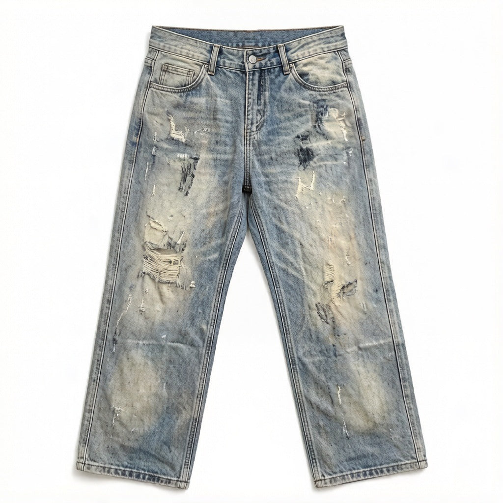 Herren Bequeme Oversized-Jeans Echoarchiv
