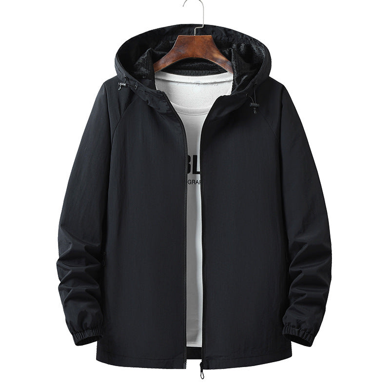 Herren Leichte Outdoorjacke mit Kapuze Echo Archiv