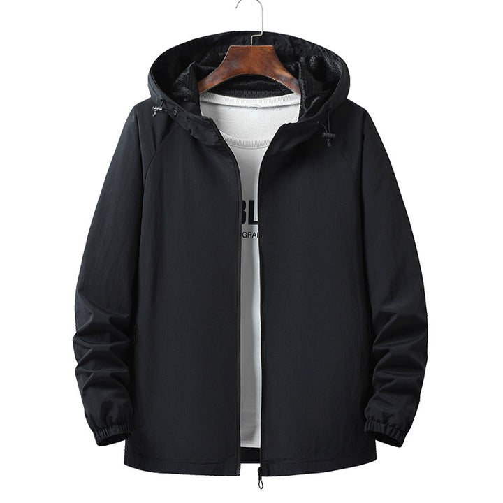 Herren Leichte Outdoorjacke mit Kapuze Echo Archiv