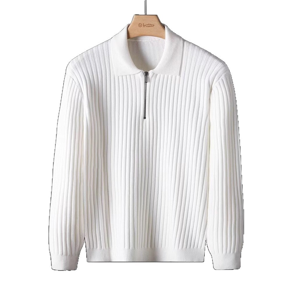 Herren Eleganter Strickpullover mit Reißverschluss Echo Archiv