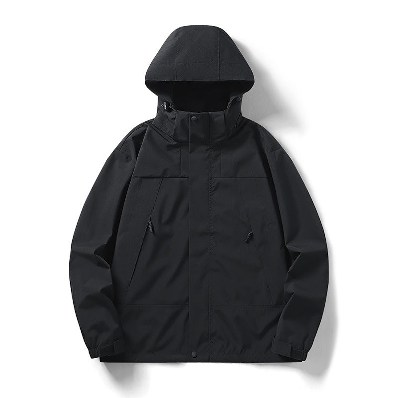 Herren Wetterfeste Übergangsjacke mit Kapuze Echo Archiv