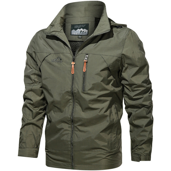 Herren Sportliche Übergangsjacke mit abnehmbarer Kapuze Echo Archiv