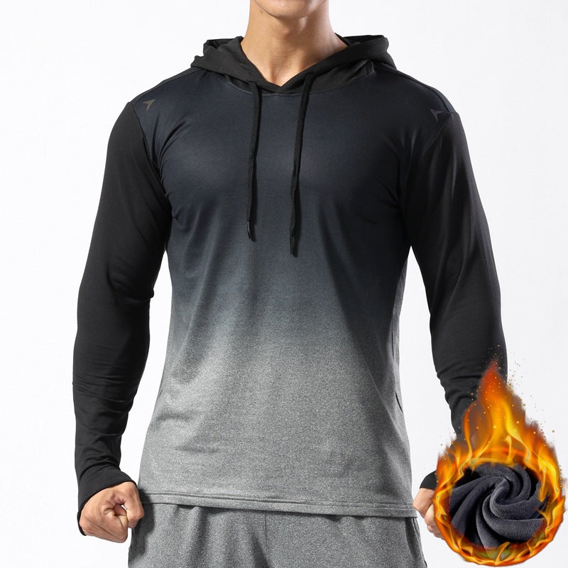 Herren Thermo-Langarm-Hoodie aus Funktionsstretch mit Kapuze, Daumenloch & feuchtigkeitsregulierender Fütterung Echo Archiv