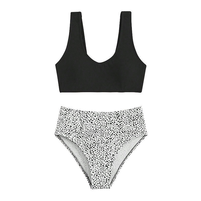Damen Hochgeschnittenes Bikini-Set mit modischem Oberteil Echo Archiv