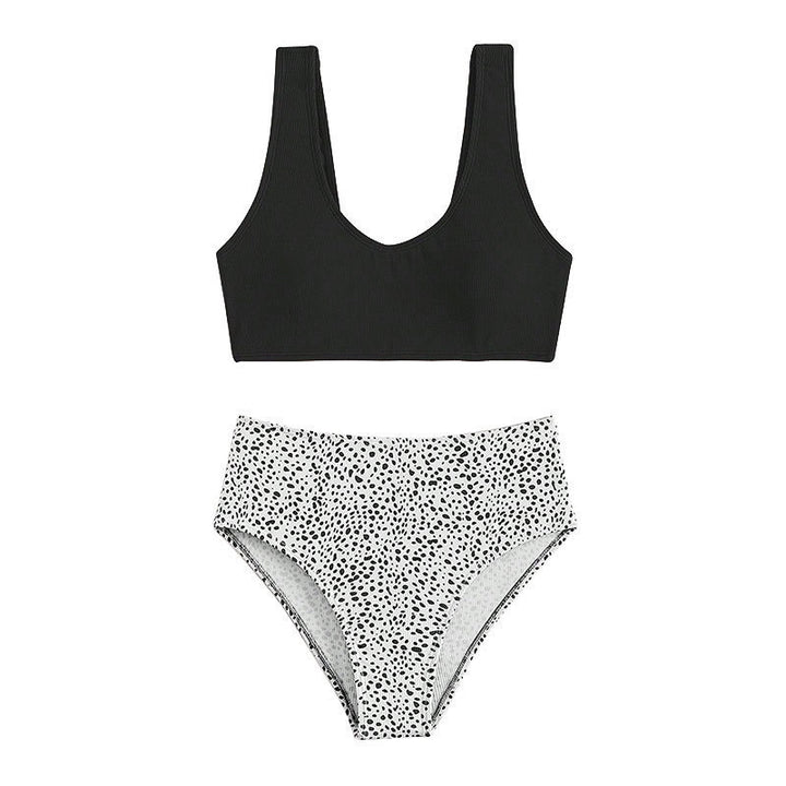 Damen Hochgeschnittenes Bikini-Set mit modischem Oberteil Echo Archiv