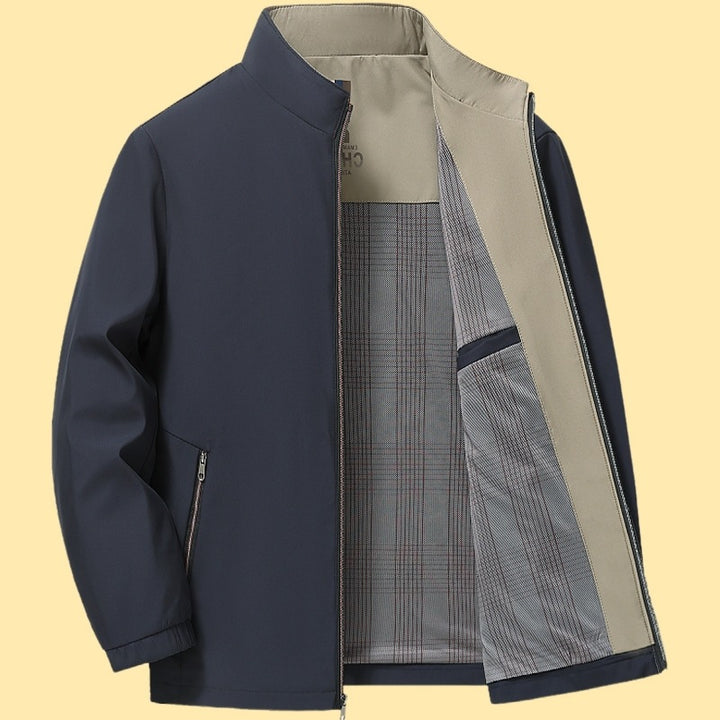 Herren elegante Freizeitjacke mit Stehkragen Echoarchiv
