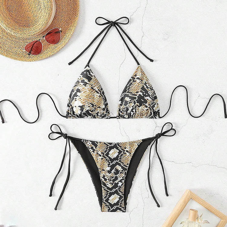 Damen Triangel-Bikini mit aufregendem Animal-Print Echo Archiv