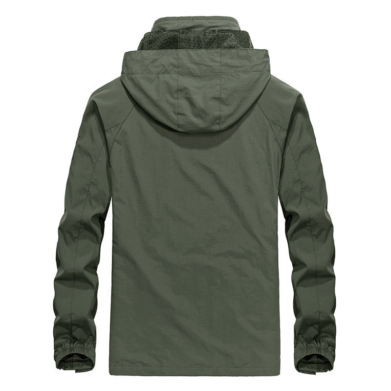 Herren Leichte Outdoorjacke mit Kapuze Echo Archiv