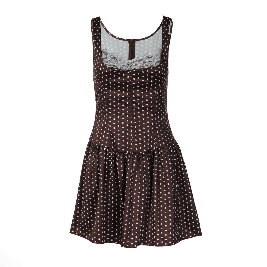 Damen Kleid mit schmeichelndem Schnitt und Spitzendetails Echo Archiv