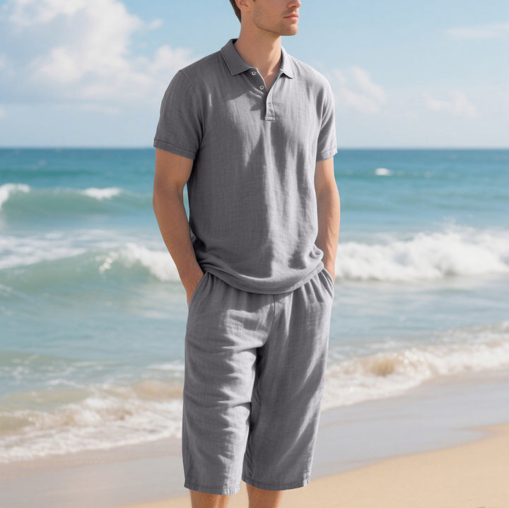 Herren Poloshirt und Shorts Set Echoarchiv