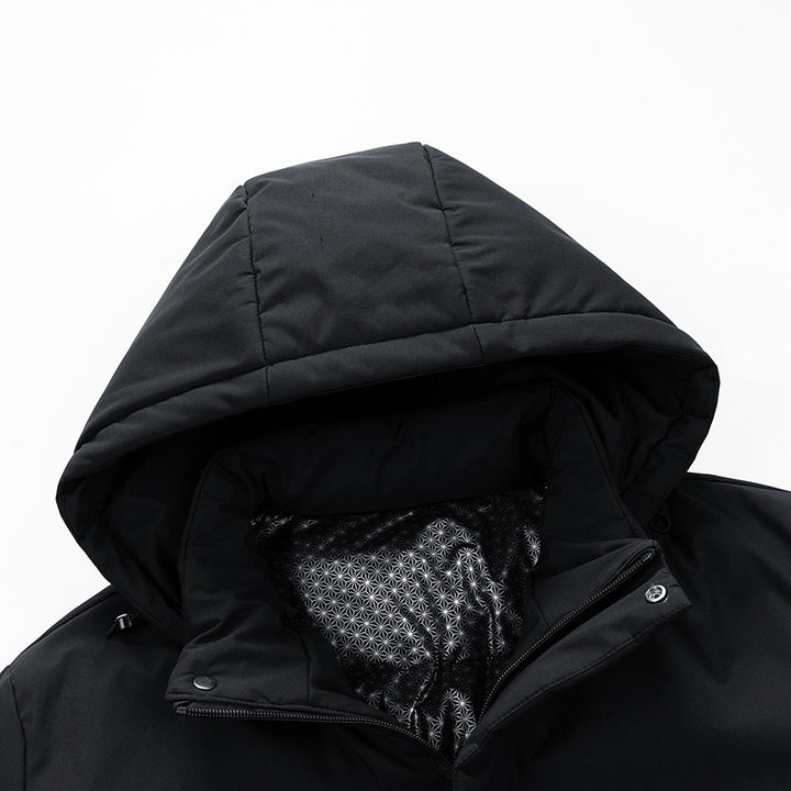 Herren Wasserabweisender Winterparka mit thermo-reflektierendem Steppfutter und Kapuze – Marzano
