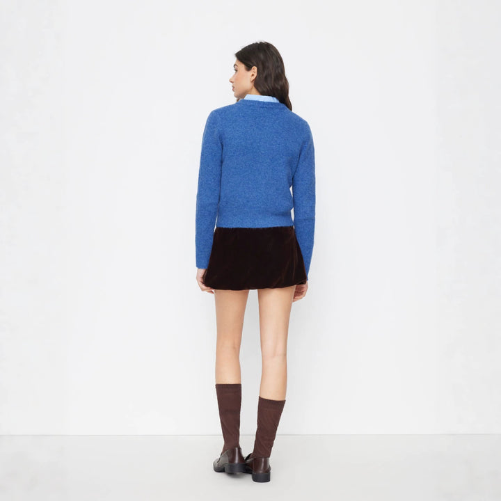Damen Eleganter Kurzpullover mit Hemdkragen Echo Archiv