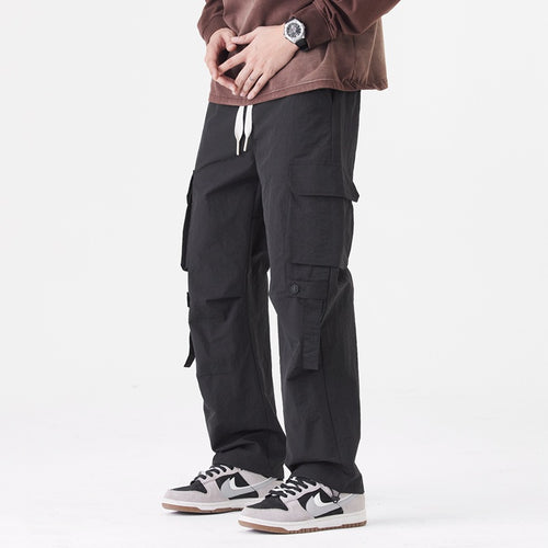 Herren Cargo-Hose mit multifunktionalen Taschen und verstellbarem Bund Echoarchiv