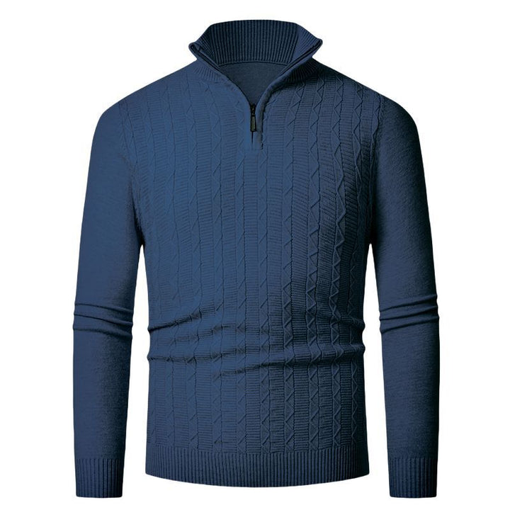 Herren hoher Kragen Strickpullover Echoarchiv
