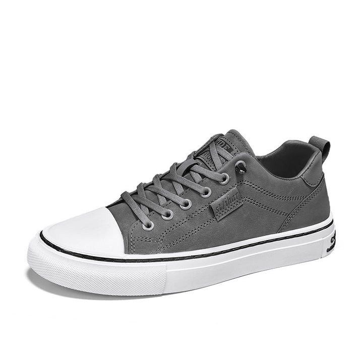 Herren klassische Low-Top Sneaker im Canvas-Look mit verstärkter Zehenkappe und gepolstertem Komfortfußbett Echo Archiv