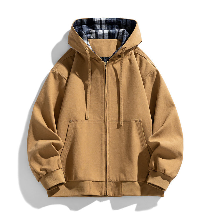 Herren Sportliche Kapuzenjacke mit Fleece-Futter Echo Archiv