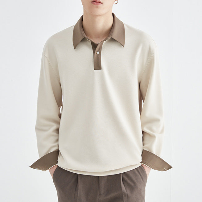 Herren elegantes Poloshirt mit modernem Kragen Echoarchiv